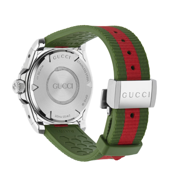 Gucci Dive L Automatic Grün / Rot