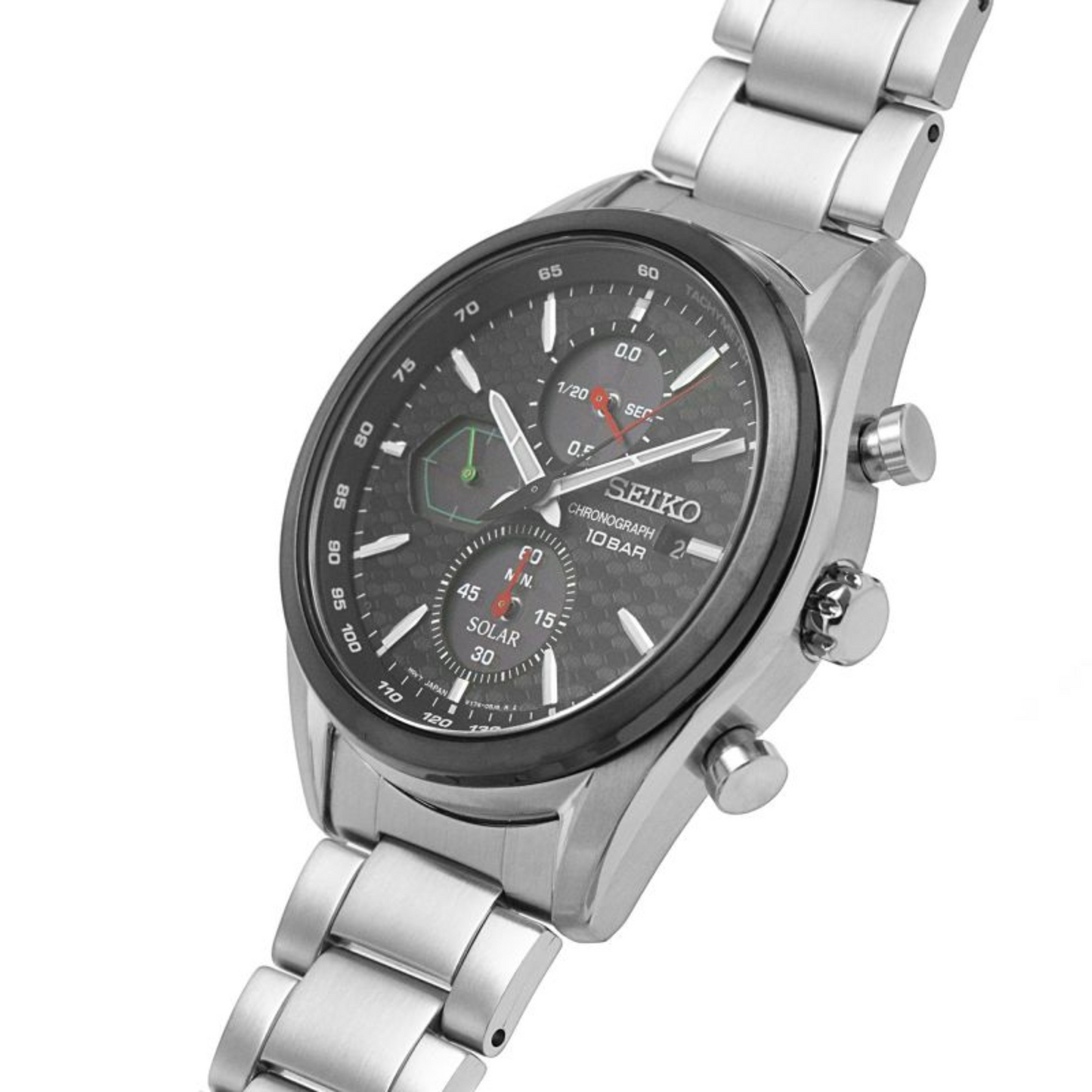 Seiko SPORT Uhr Quarz-Chronograph Silber