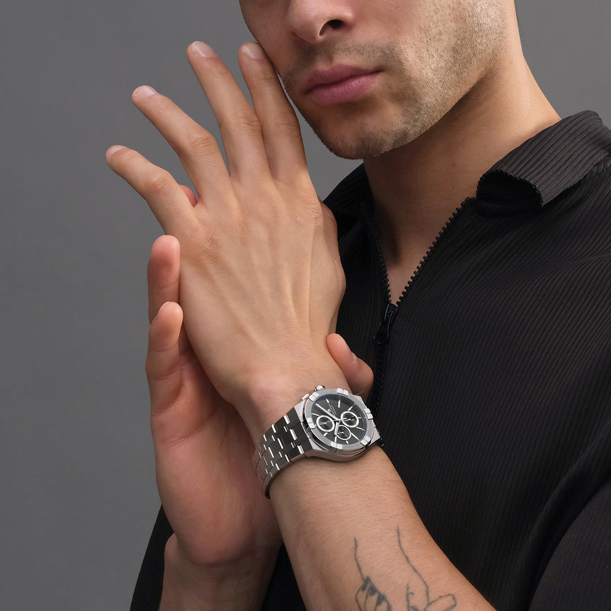 MAURICE LACROIX MOD. AIKON Quartz Chronograph