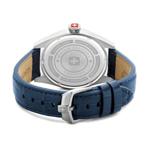 Swiss Military LYNX 42 MM CASE BLUE LEATHER STRAP