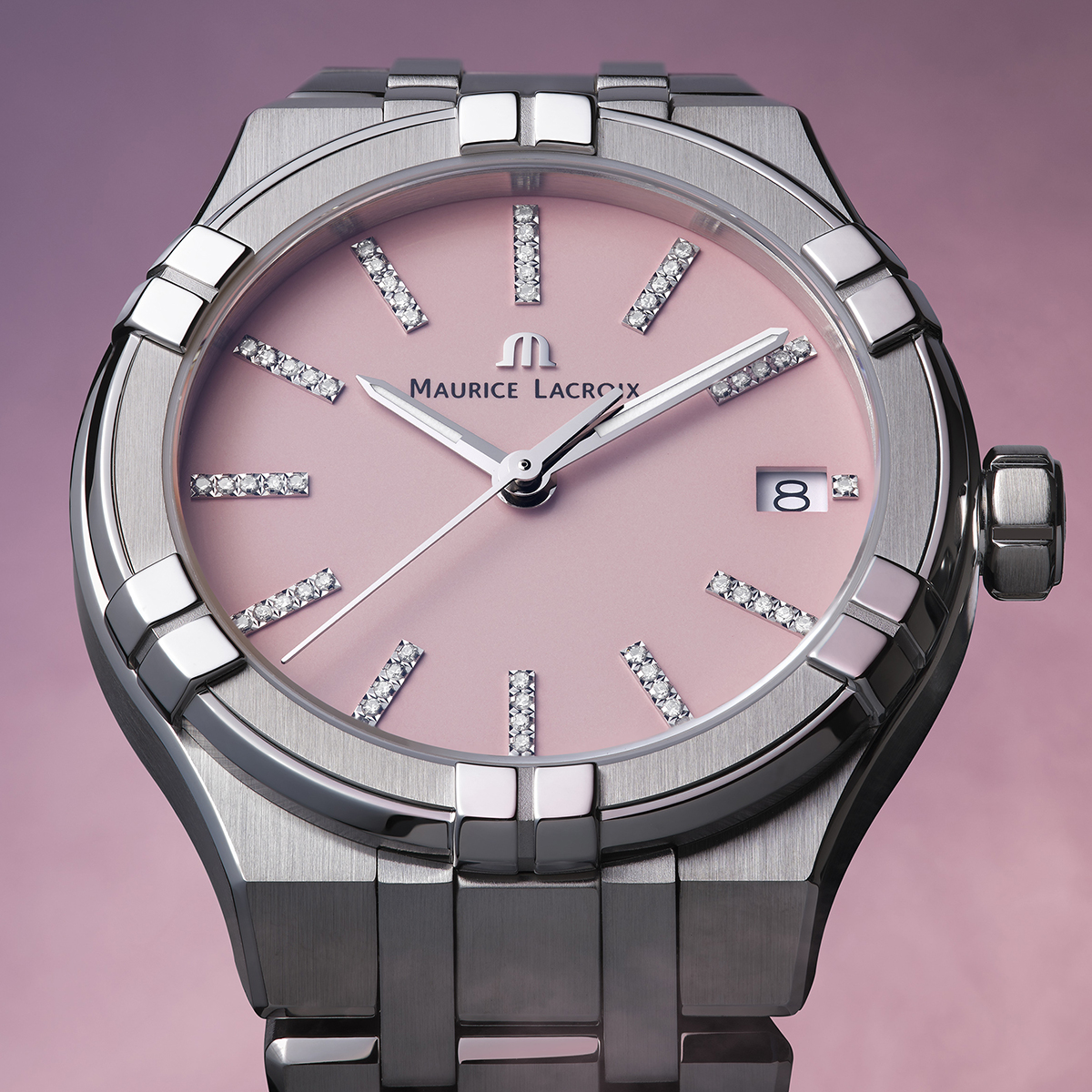 Maurice Lacroix AIKON QUARTZ COLOURS EDITION (rosa)