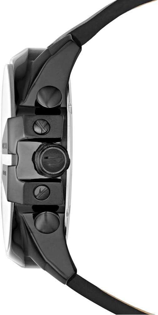Diesel Herrenuhr Chronograph Mega Chief Leder braun