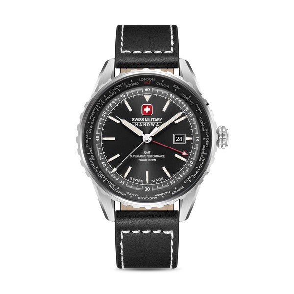 Swiss Military Hanowa AFTERBURN GMT 44 MM Black