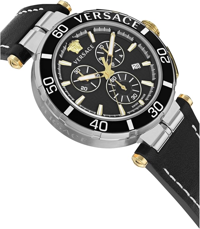 Versace Greca Herrenuhr Chronograph (schwarz)