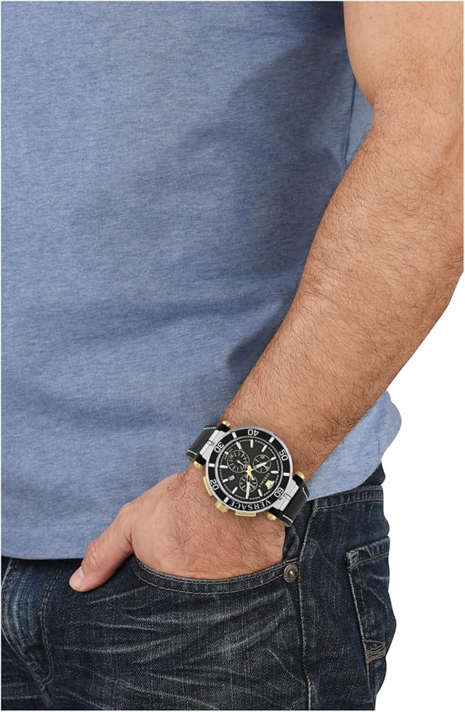 Versace Greca Herrenuhr Chronograph (schwarz)