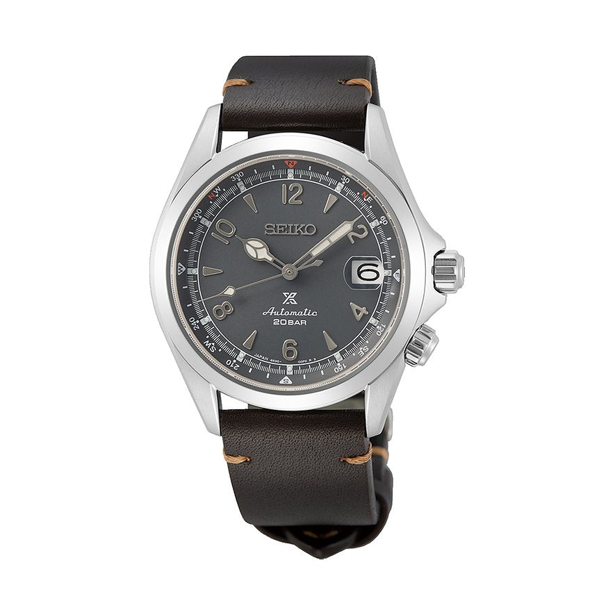 SEIKO Mod. PROSPEX ALPINIST Leder Grau