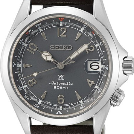 SEIKO Mod. PROSPEX ALPINIST Leder Grau