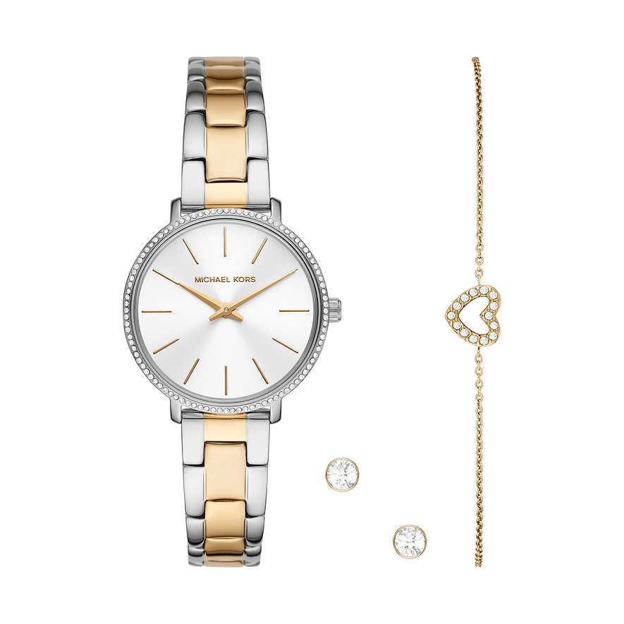 MICHAEL KORS Mod. PYPER Special Pack (Uhr-Armband-Ohrringe)