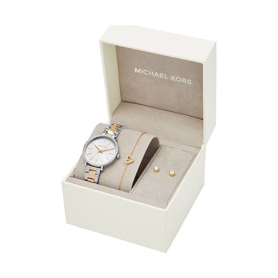 MICHAEL KORS Mod. PYPER Special Pack (Uhr-Armband-Ohrringe)