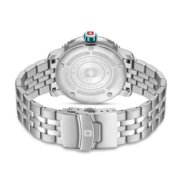 SWISS BLUE LAKE 44 MM STAINLESS STEEL