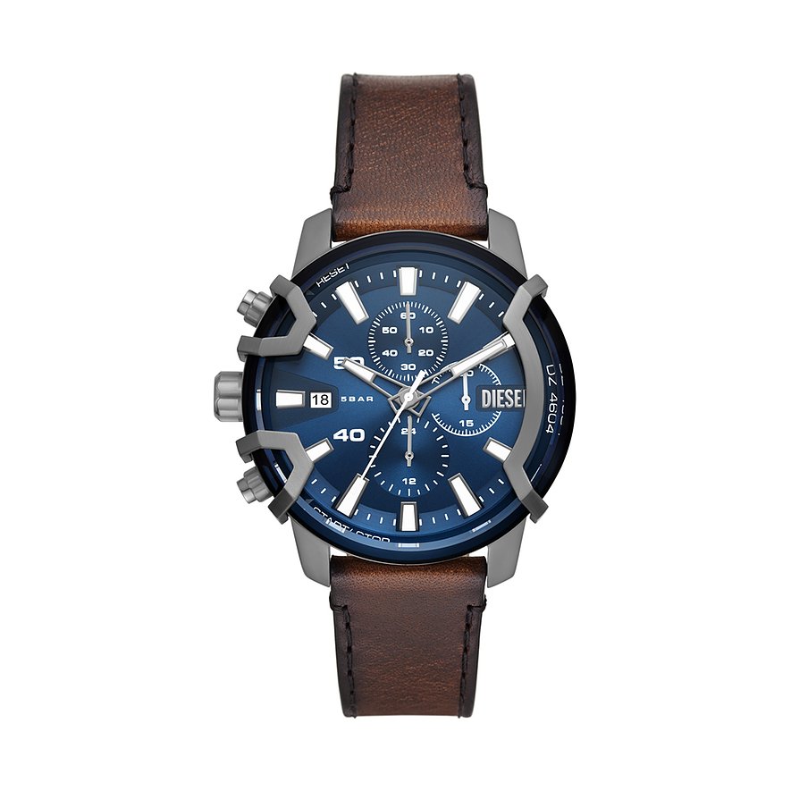 Diesel Chronograph Griffed Leder
