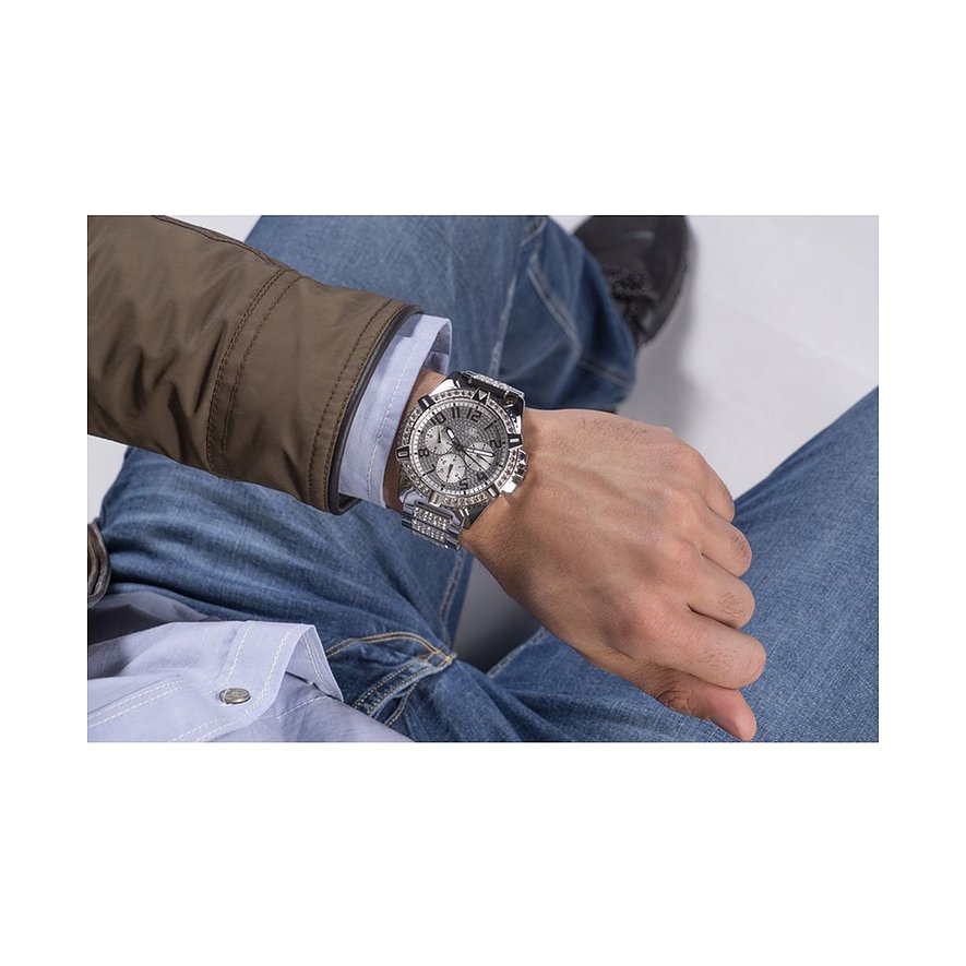 Guess Steel Multifunktions-Herrenuhr W0799G1