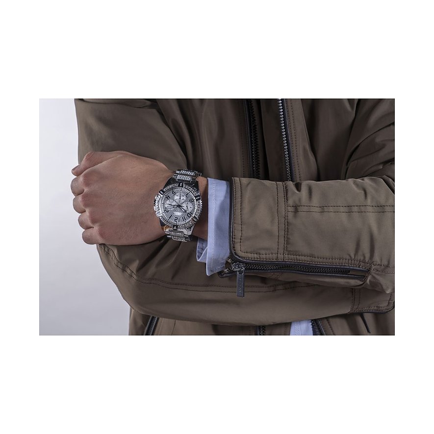 Guess Steel Multifunktions-Herrenuhr W0799G1