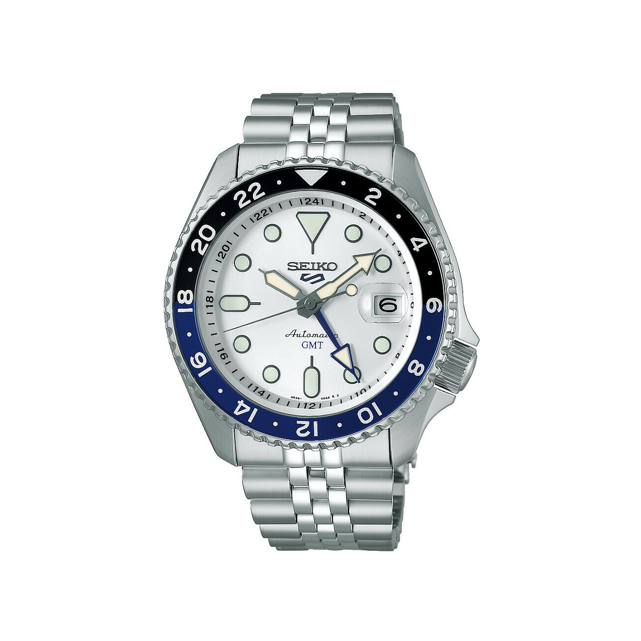 Seiko Automatik GMT Weiß