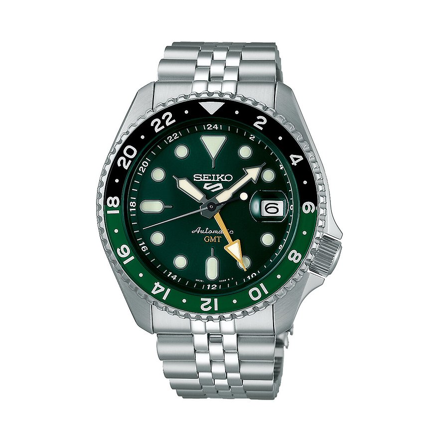 Seiko Automatik GMT Grün