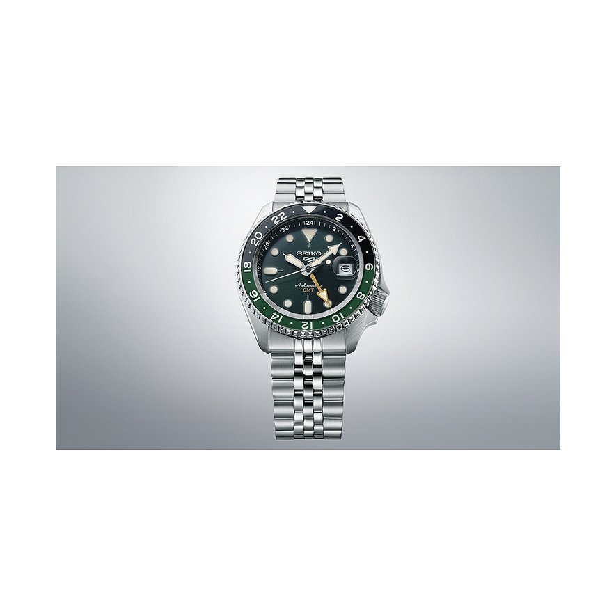 Seiko Automatik GMT Grün