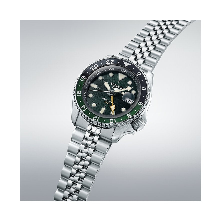 Seiko Automatik GMT Grün