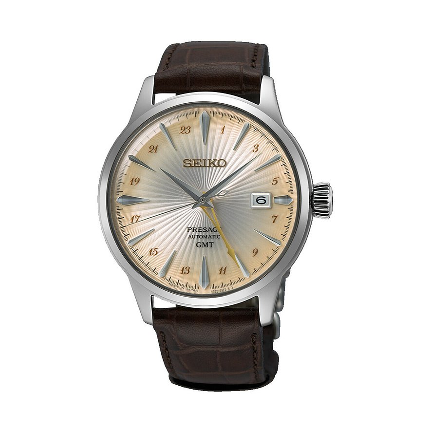 Seiko Herrenuhr Cocktail Time Braun