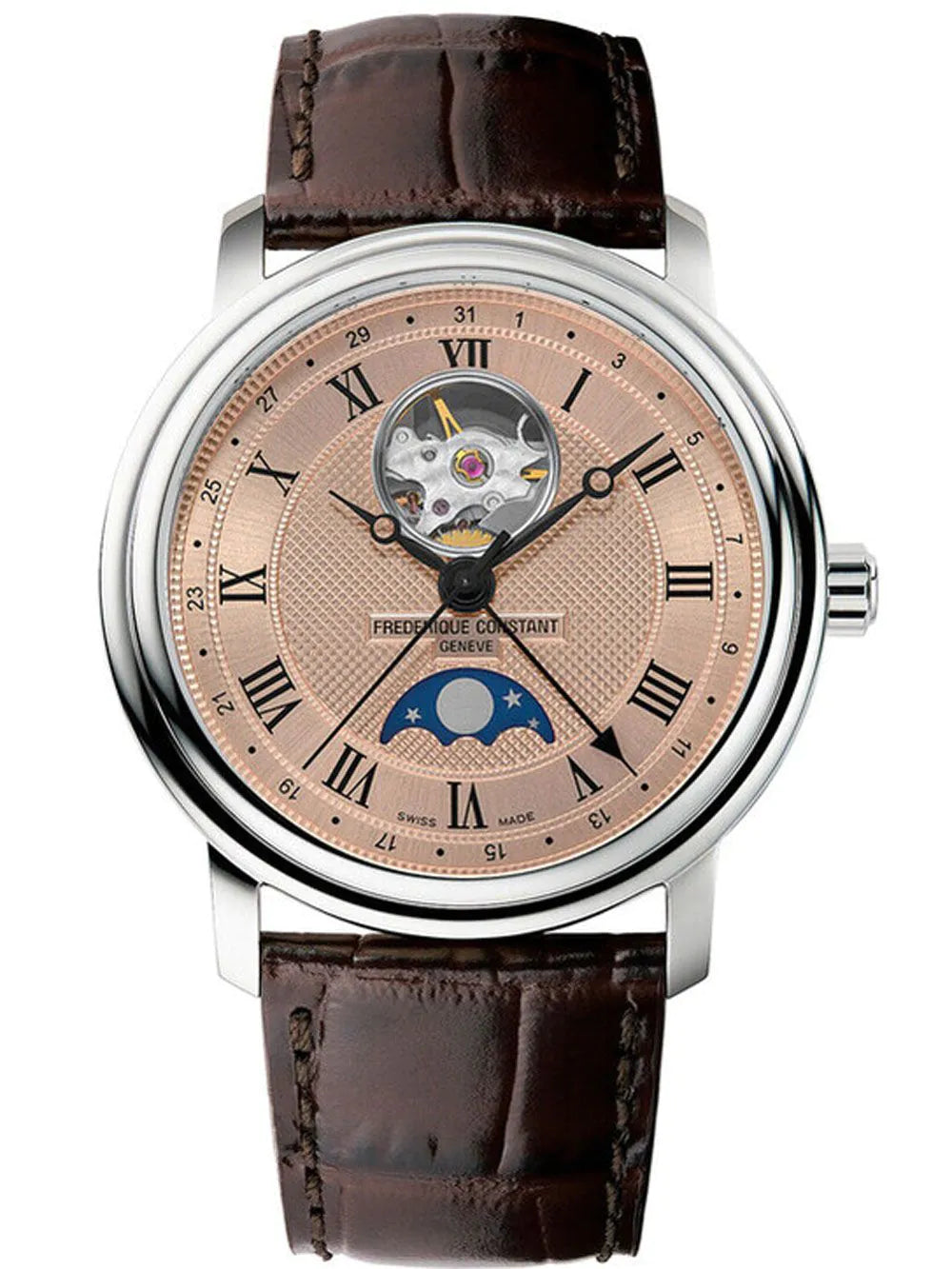 Frederique Constant Herrenuhr Herzschlag Mondphasen Datum Automatik