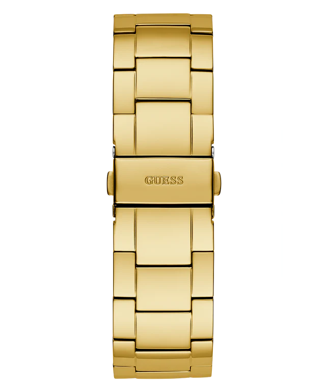 GUESS Mens Gold Tone Multi-function Watch