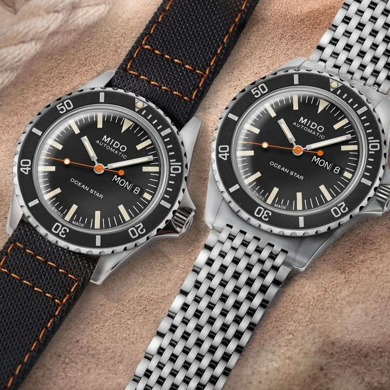 MIDO MOD. OCEAN STAR TRIBUTE Schwarz mit Wechselarmband