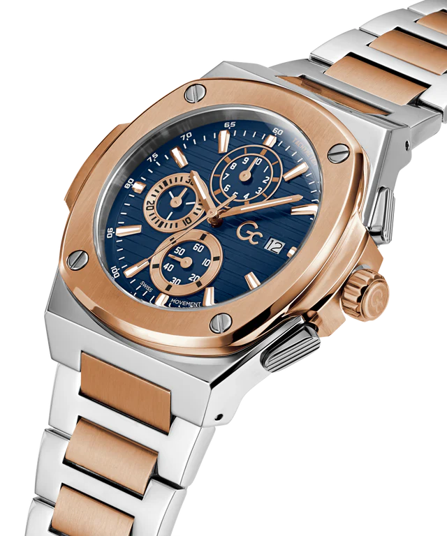 Guess Gc Coussin Shape Chrono Metal