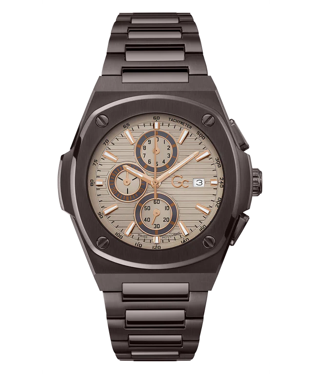 Guess Gc Coussin Shape Chrono Metal