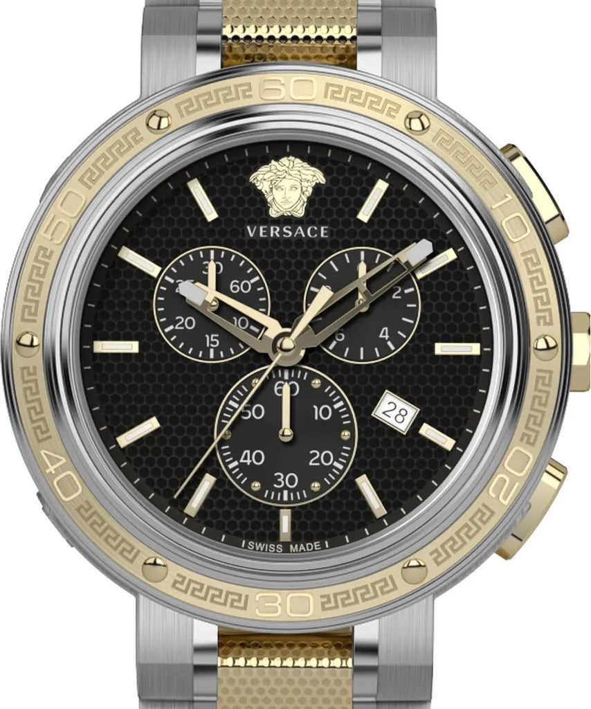 Versace Herren Uhr V-Extreme Pro 46mm Edelstahlarmband