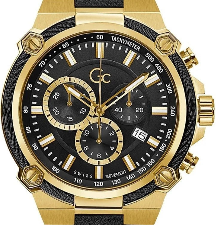 Guess GC Cable Force Herrenuhr Leder