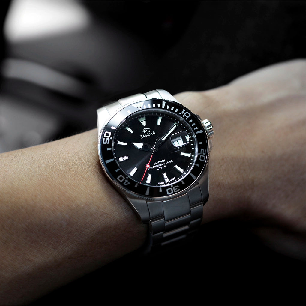 JAGUAR PRO DIVER IN Schwarz Silber