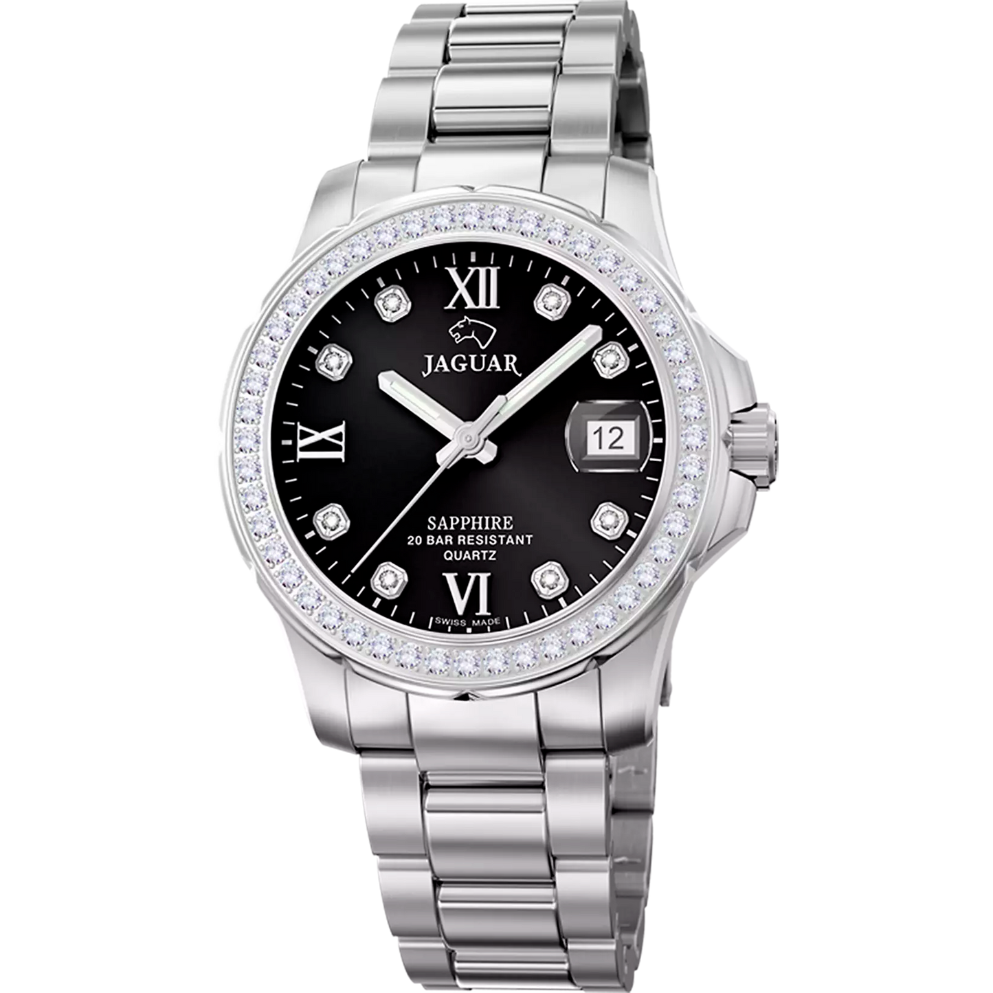JAGUAR EXECUTIVE DAME IN Schwarz Silber