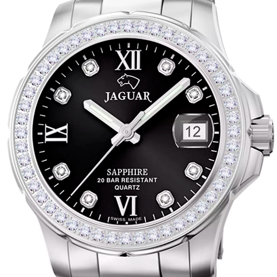 JAGUAR EXECUTIVE DAME IN Schwarz Silber