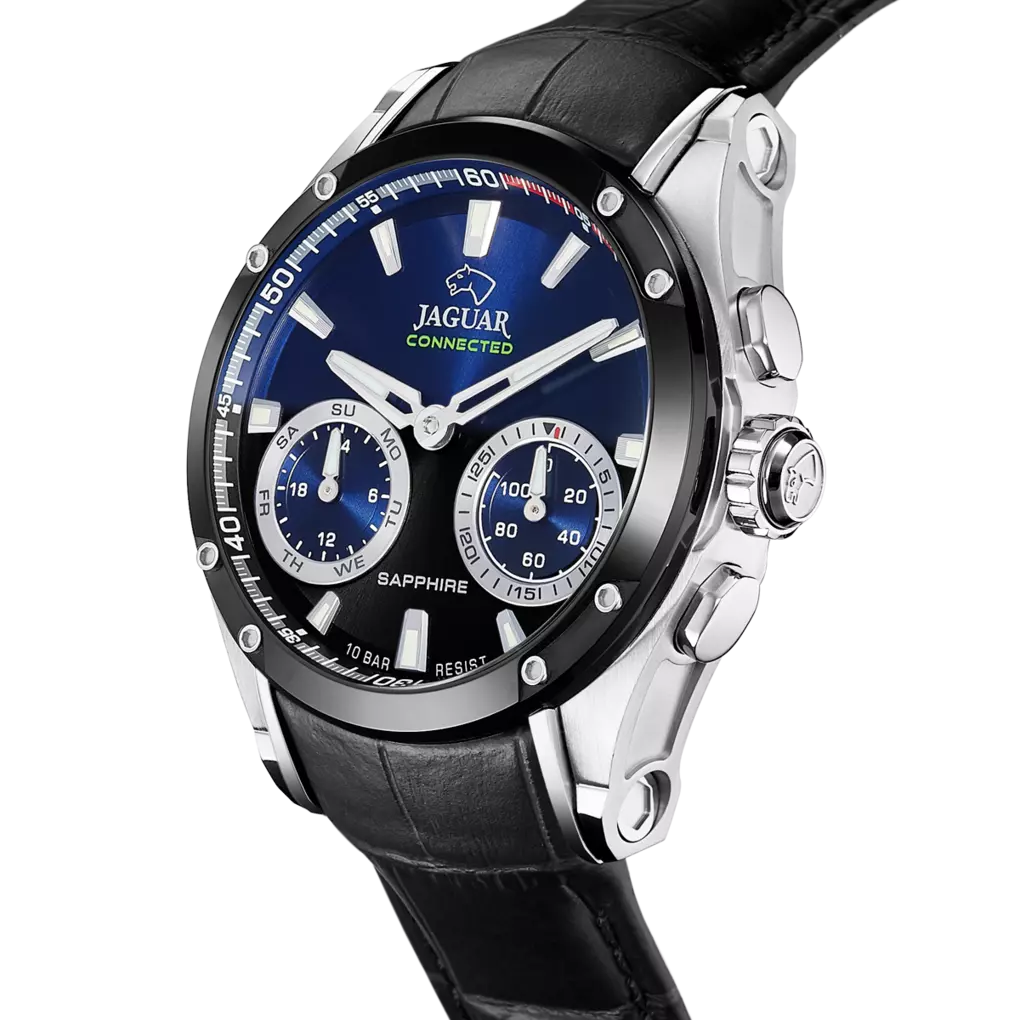 JAGUAR CONNECTED MEN IN Blau Leder