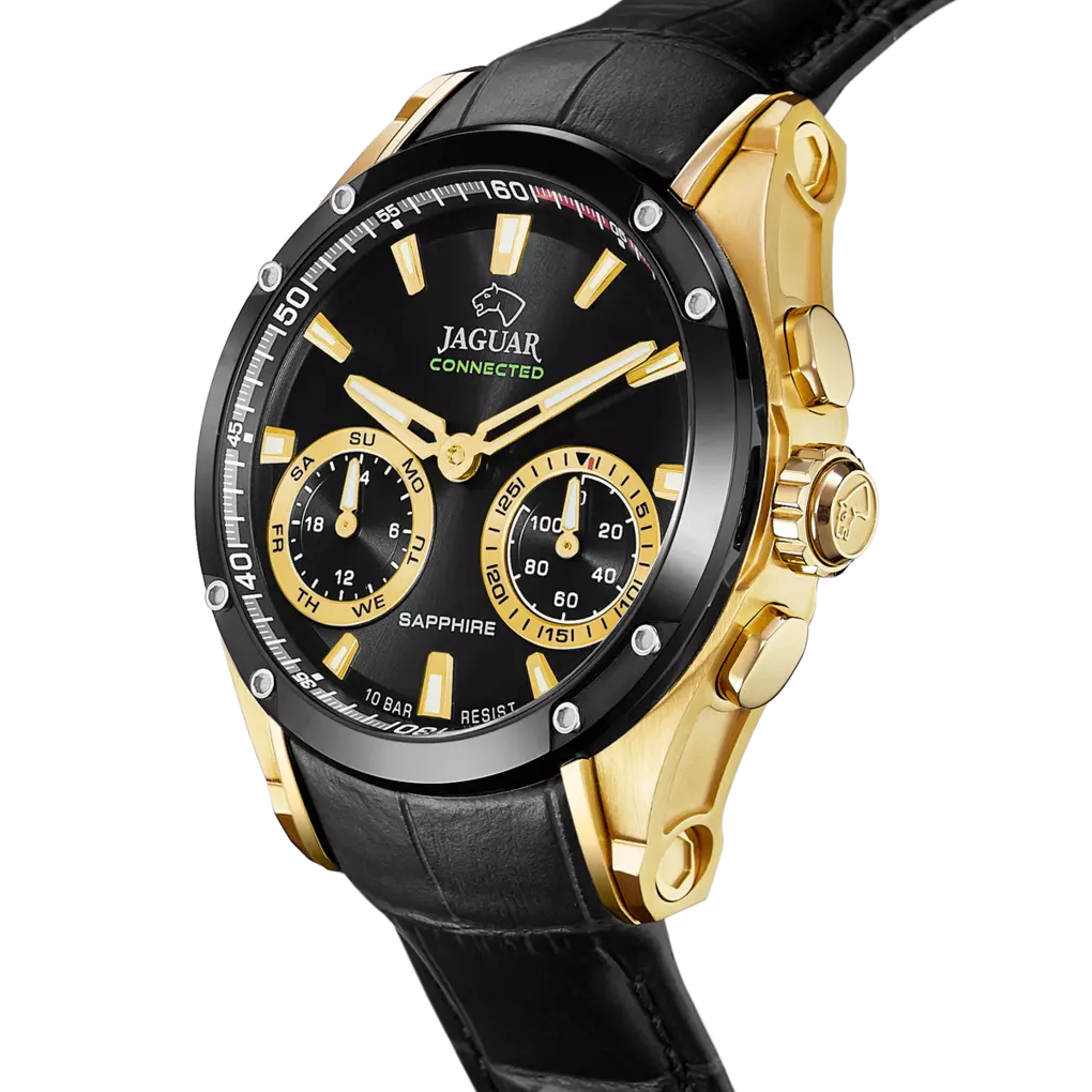 HERRENUHR JAGUAR CONNECTED MEN IN SCHWARZ