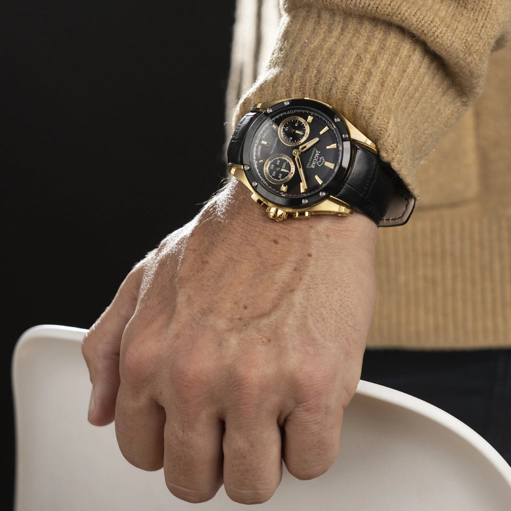 HERRENUHR JAGUAR CONNECTED MEN IN SCHWARZ