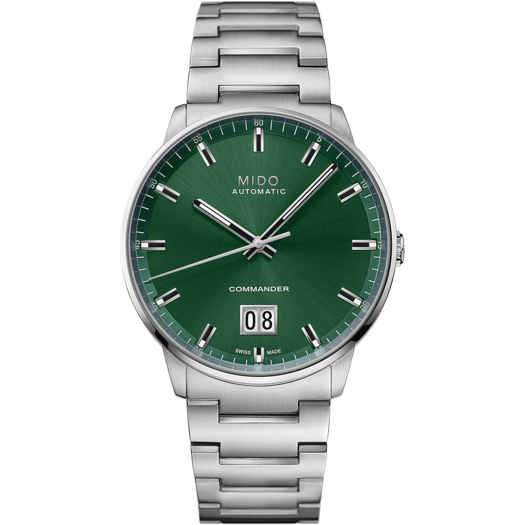 Mido Commander Big Date Grün