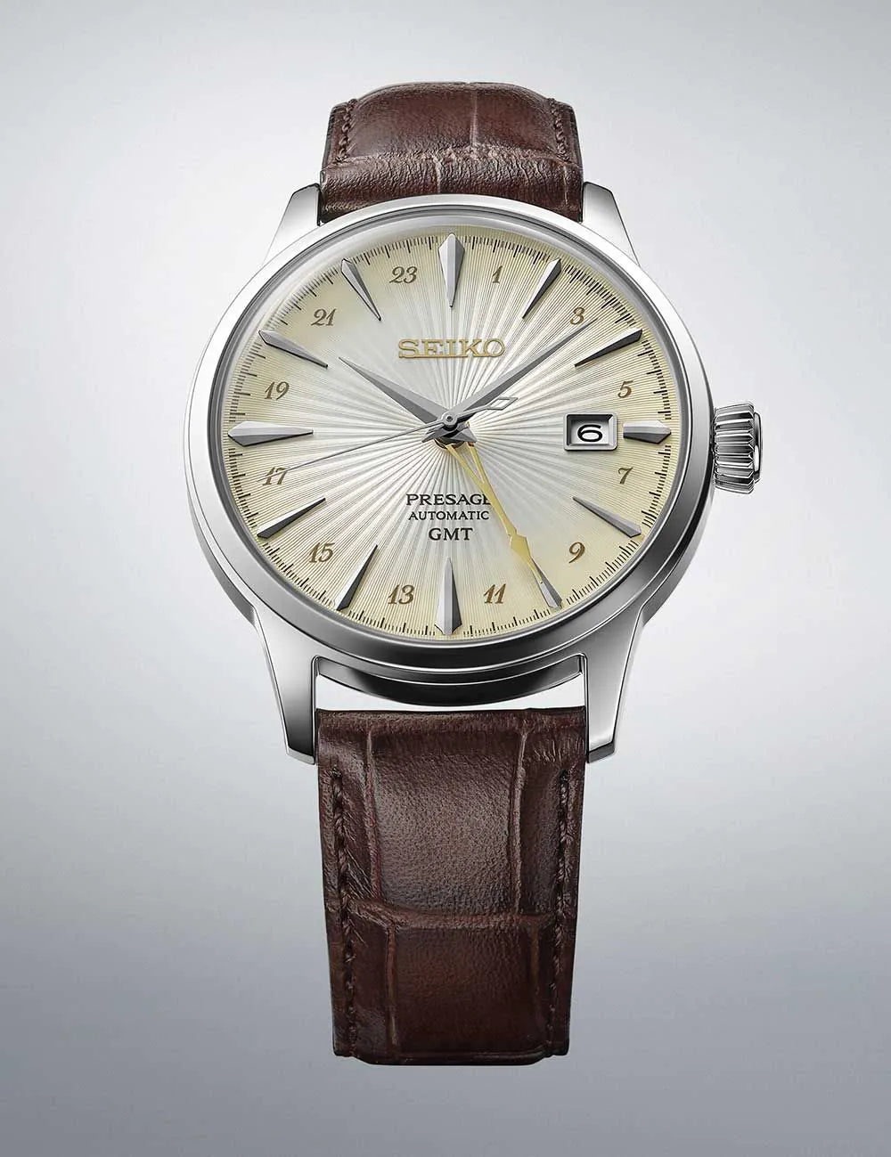 Seiko Herrenuhr Cocktail Time Braun