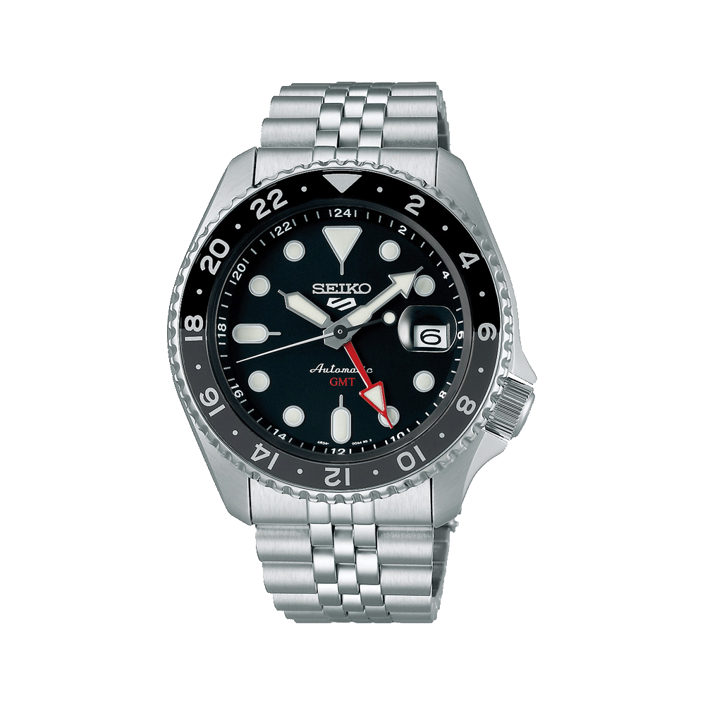 Seiko Automatik GMT Schwarz