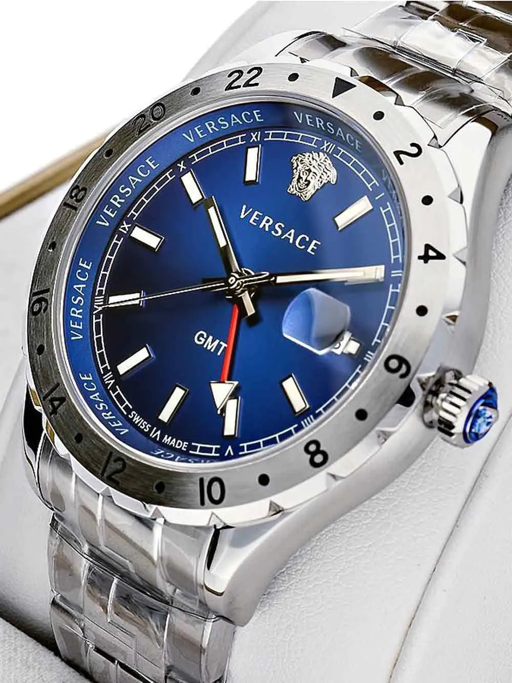 Versace Hellenyium GMT Herrenuhr 42mm 5ATM