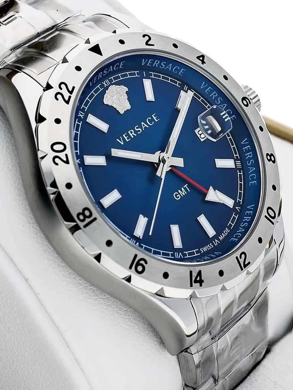 Versace Hellenyium GMT Herrenuhr 42mm 5ATM