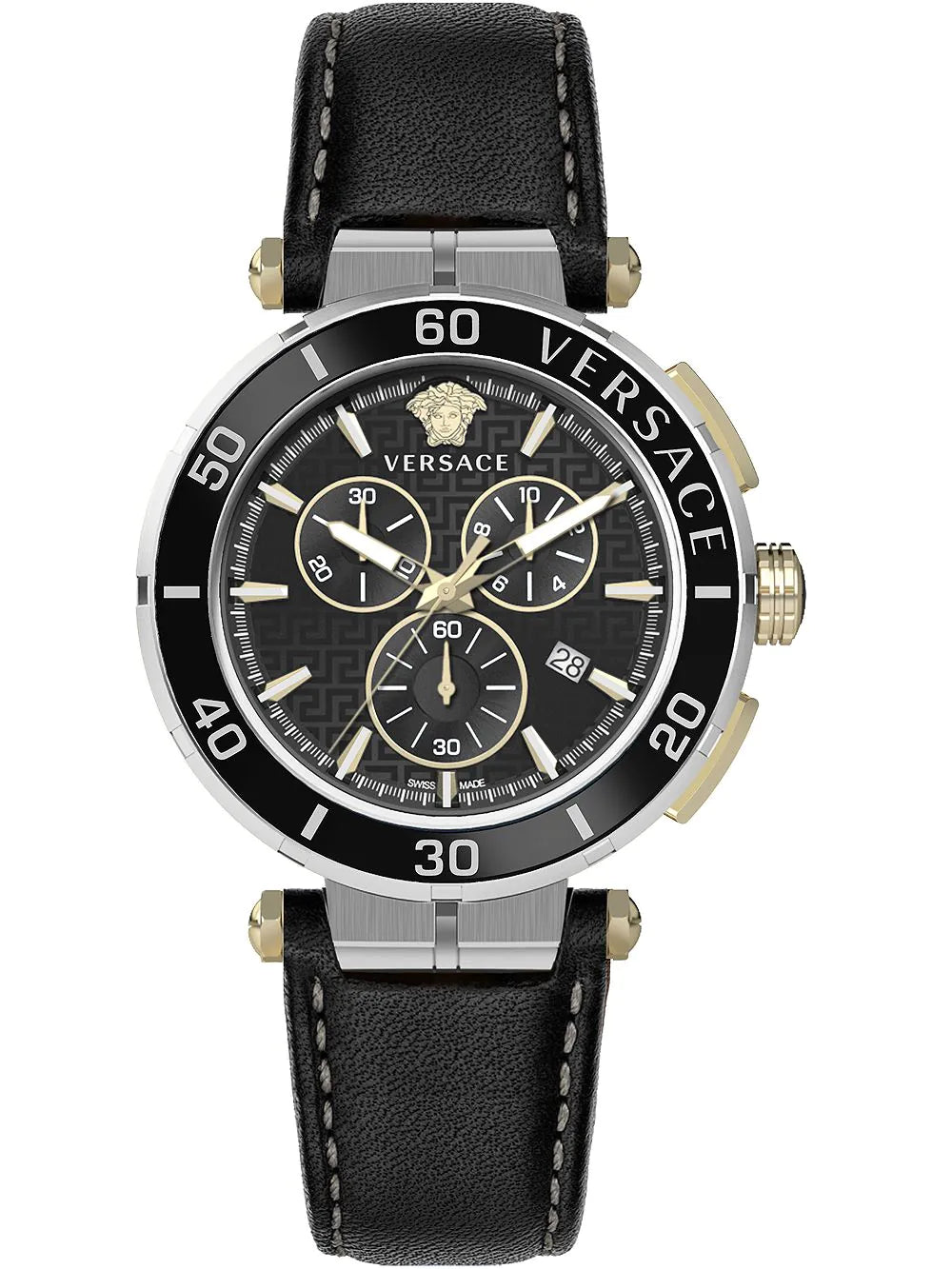 Versace Greca Herrenuhr Chronograph (schwarz)