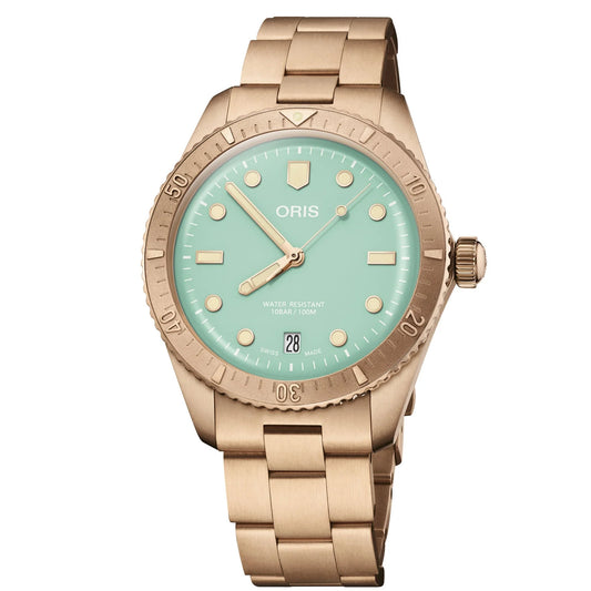 Oris Divers Sixty‑Five 'Cotton Candy' Edelstahlarmband (bronze)