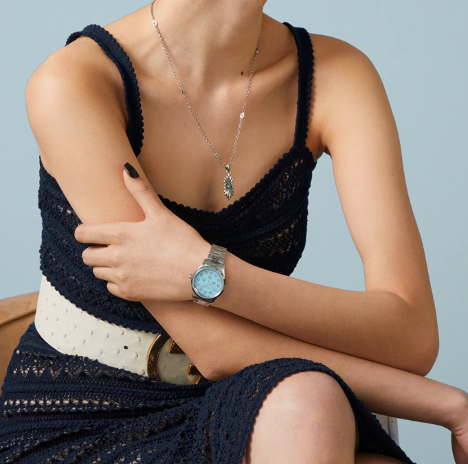 Gucci G-Timeless S Bee Blau Damenuhr 32 mm