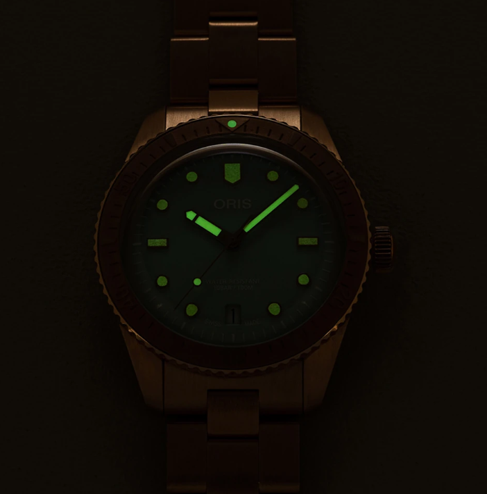 Oris Divers Sixty‑Five 'Cotton Candy' Edelstahlarmband (bronze)