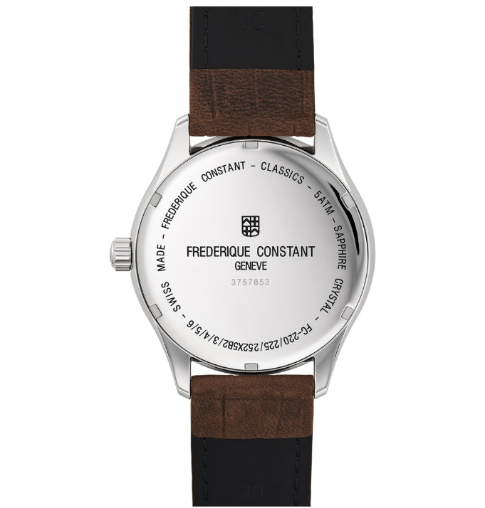 Frederique Constant Classics Quartz GMT Silbrig