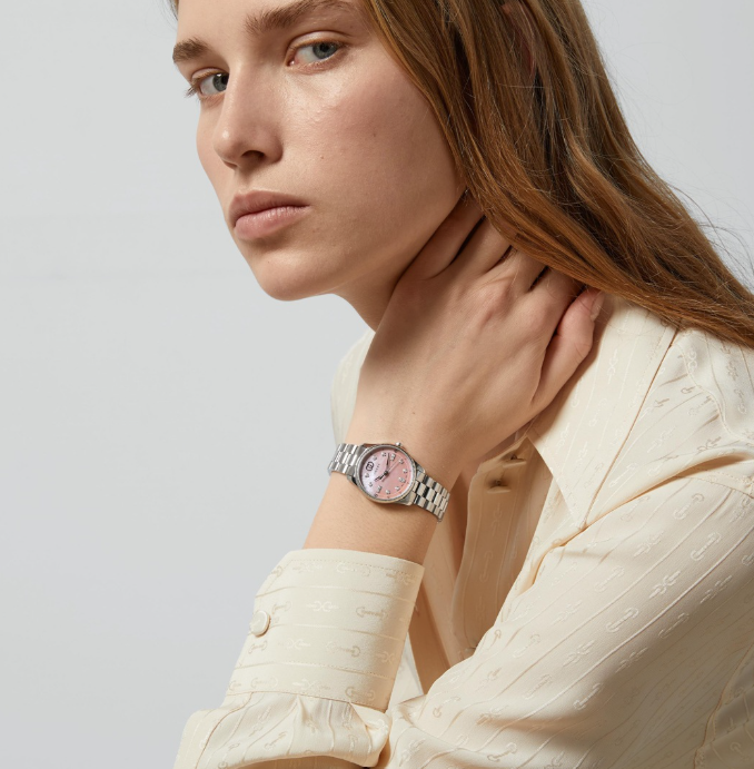 Gucci G-Timeless Diamonds Rosa 29mm