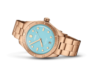 Oris Divers Sixty‑Five 'Cotton Candy' Edelstahlarmband (bronze)
