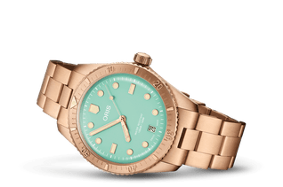 Oris Divers Sixty‑Five 'Cotton Candy' Edelstahlarmband (bronze)