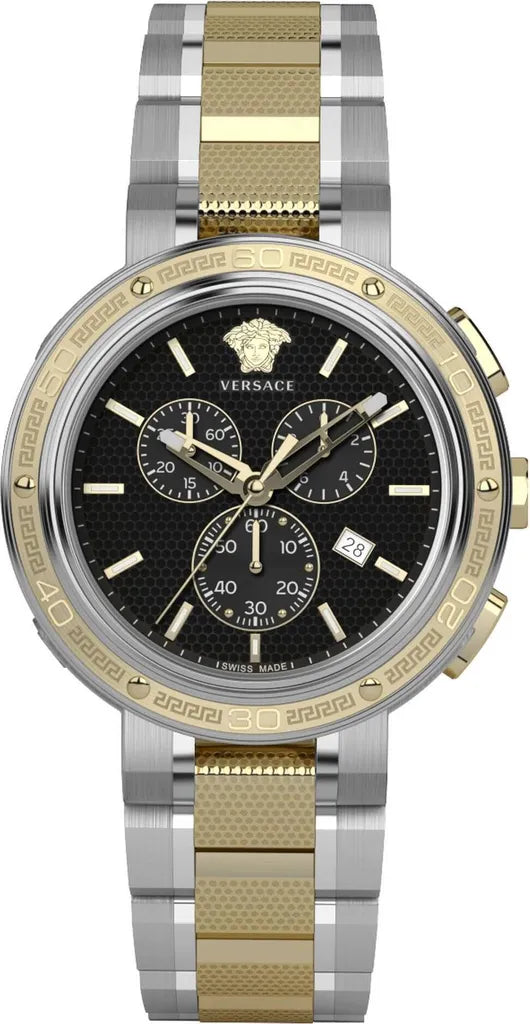 Versace Herren Uhr V-Extreme Pro 46mm Edelstahlarmband