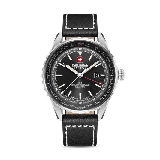 Swiss Military Hanowa AFTERBURN GMT 44 MM Black